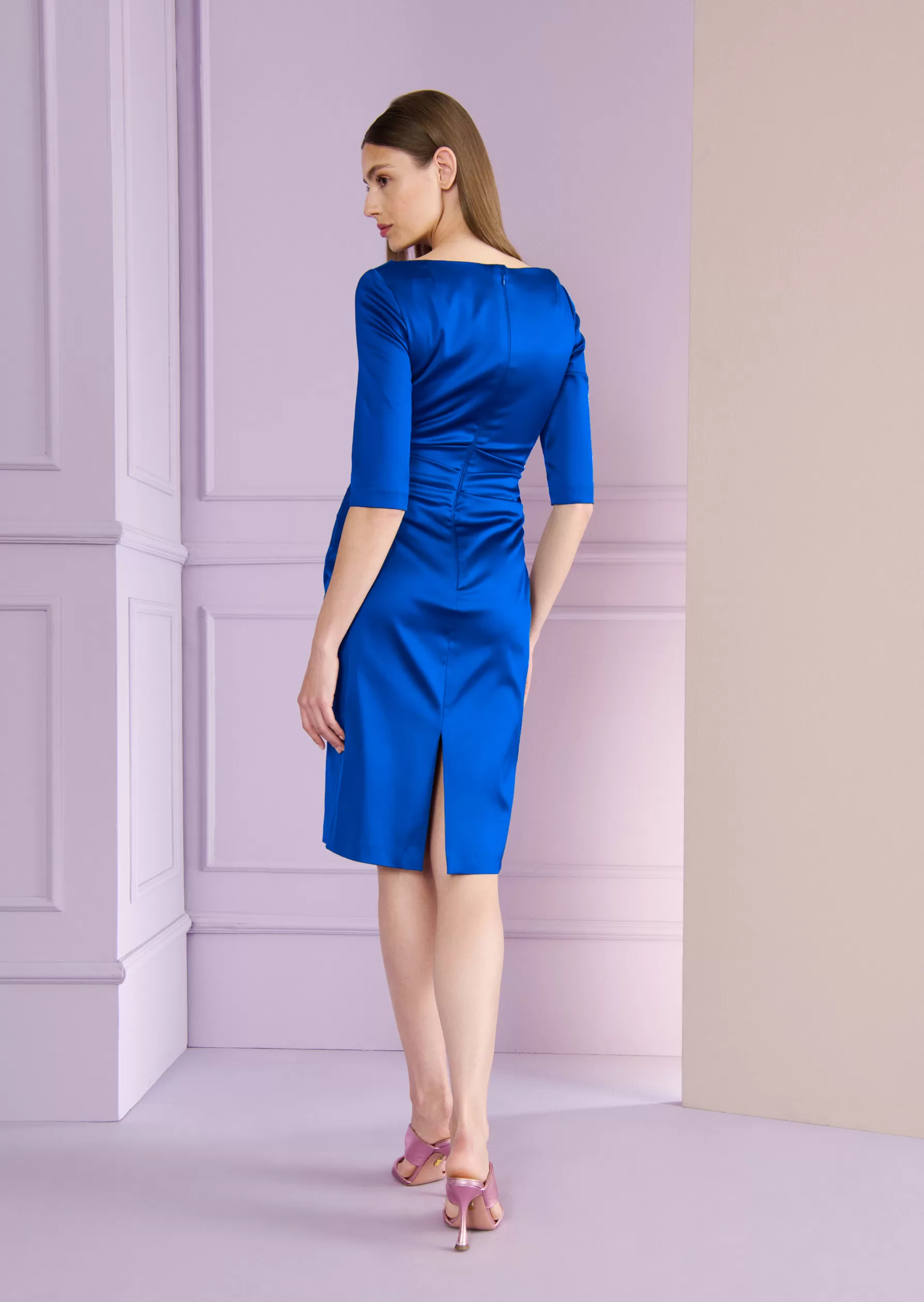 Classics-Talbot Runhof Cocktail Dress Komoe3 Royalblue