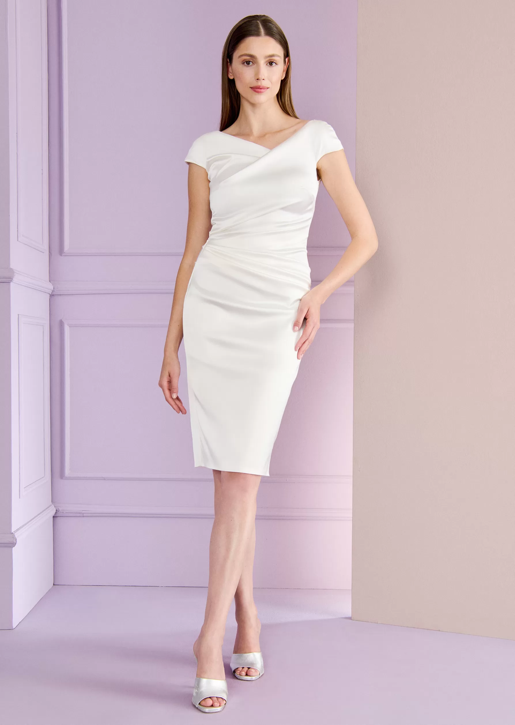 Classics-Talbot Runhof Cocktail Dress Roya3 Ivorywhite