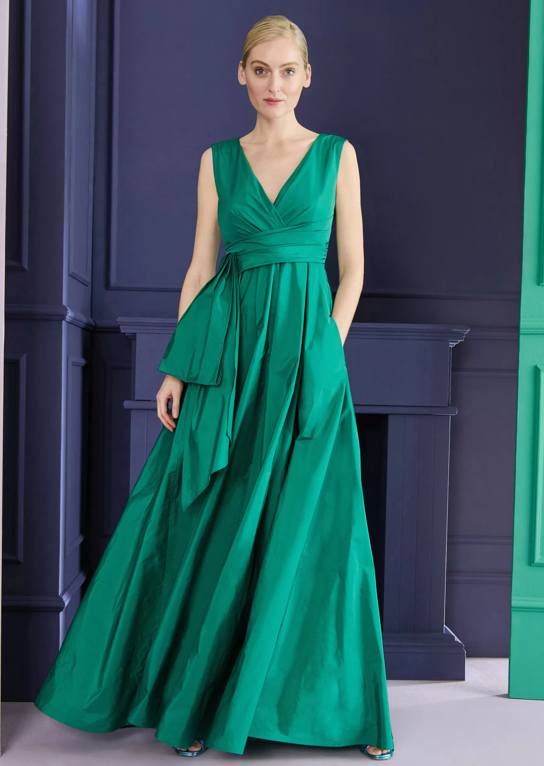 Long Dresses-Talbot Runhof Evening Dress Boo7 Billiardgreen