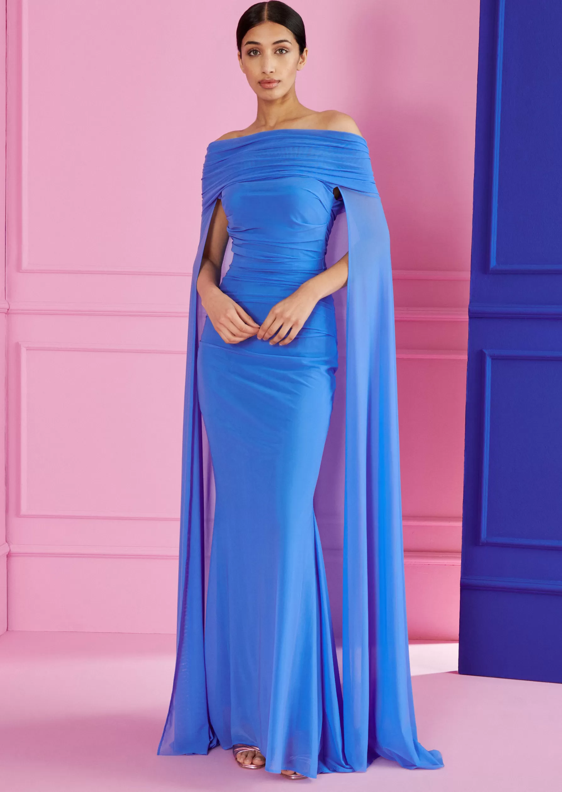 Long Dresses-Talbot Runhof Evening Dress Bortolo4 Skyblue