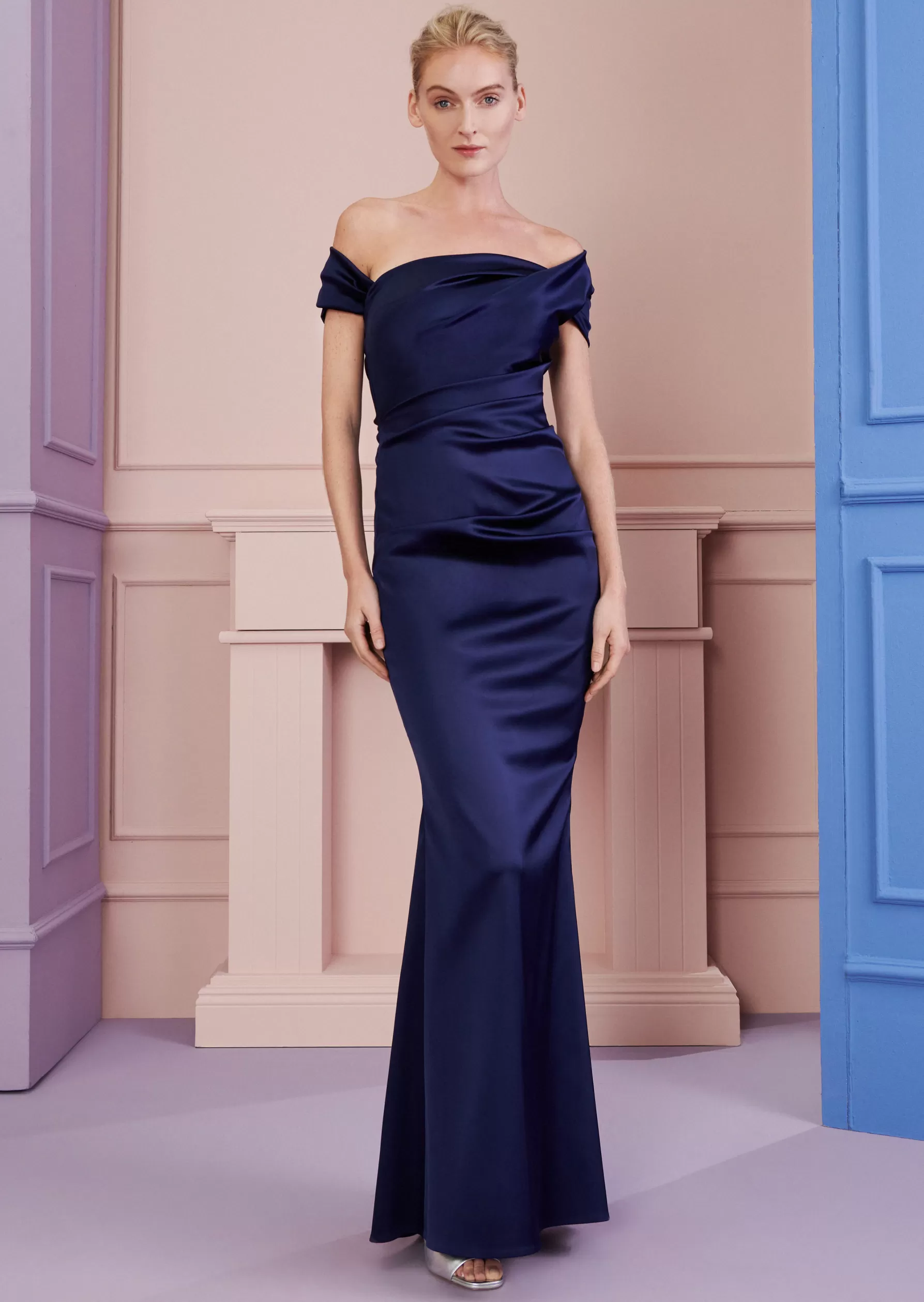 Classics-Talbot Runhof Evening Dress Donavan4 Royalnavyblue