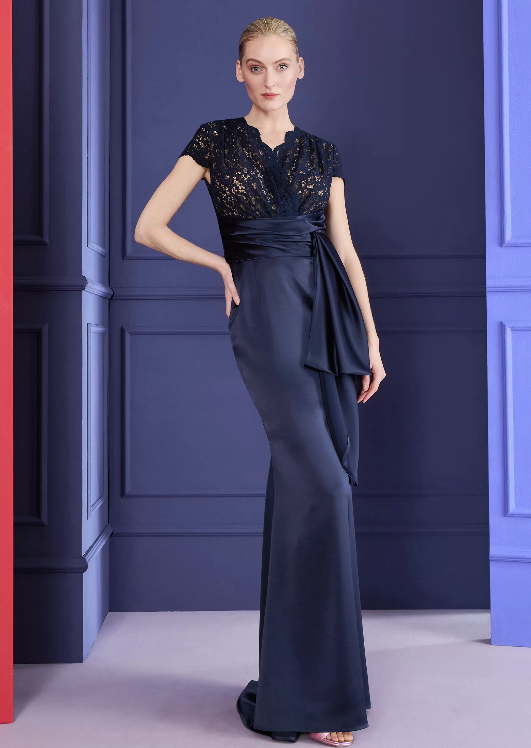 Long Dresses-Talbot Runhof Evening Dress Molaika1 Midnightblue