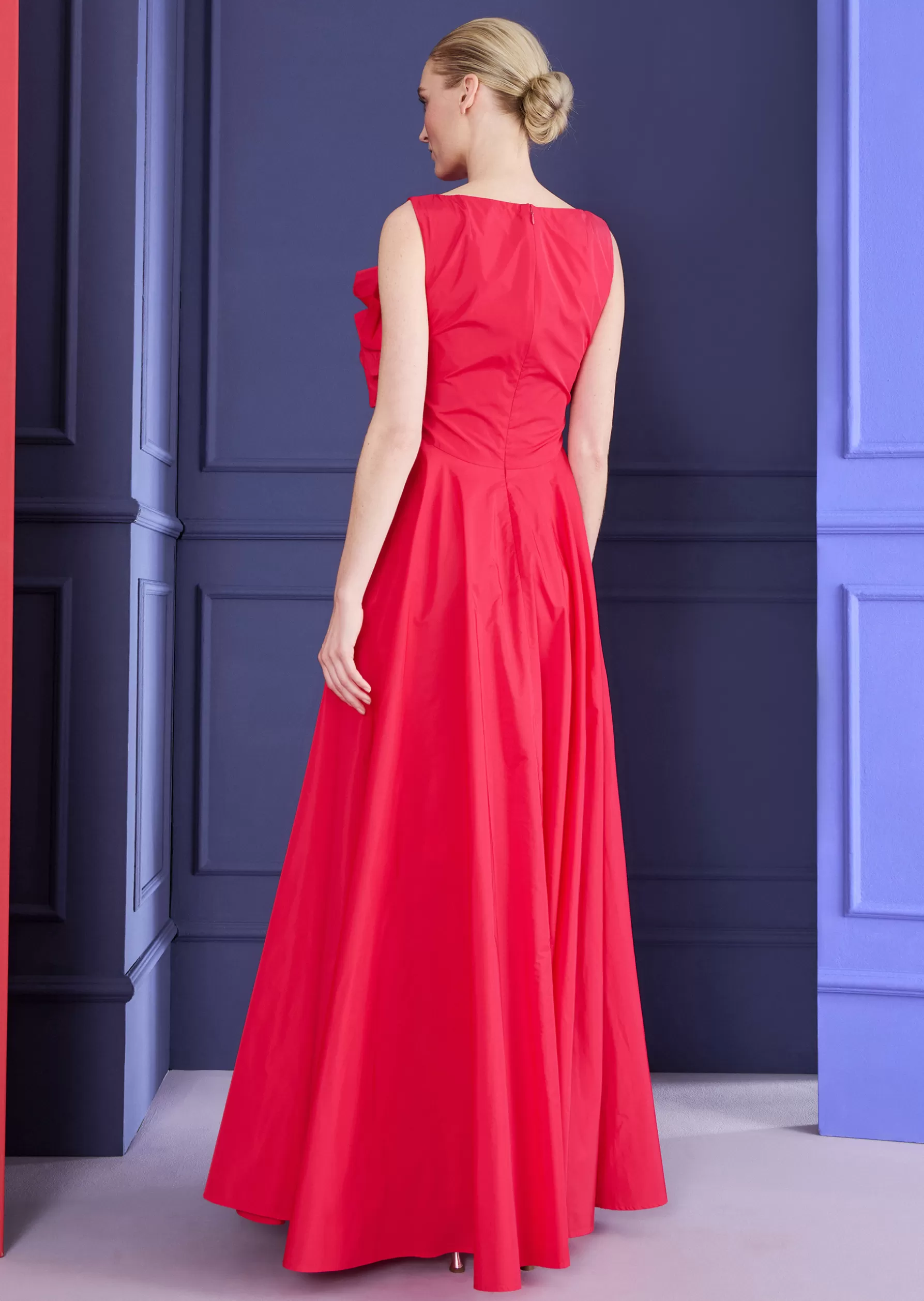 Long Dresses-Talbot Runhof Evening Dress Molecule1 Teaberrypink