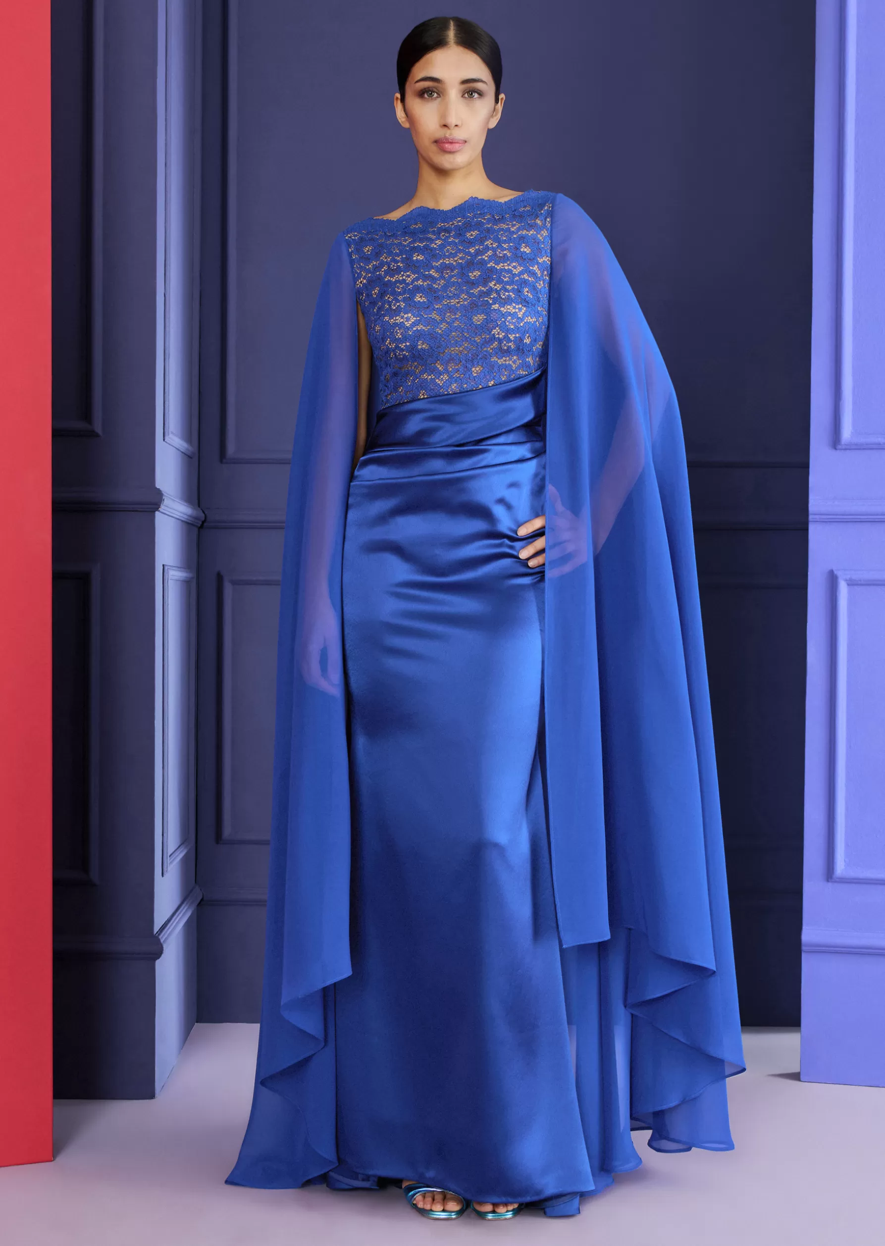 Long Dresses-Talbot Runhof Evening Dress Monelia1 Enzianblue