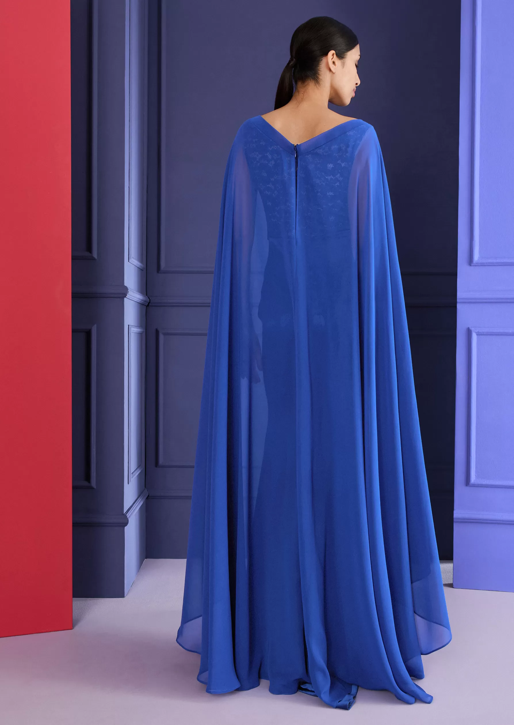 Long Dresses-Talbot Runhof Evening Dress Monelia1 Enzianblue