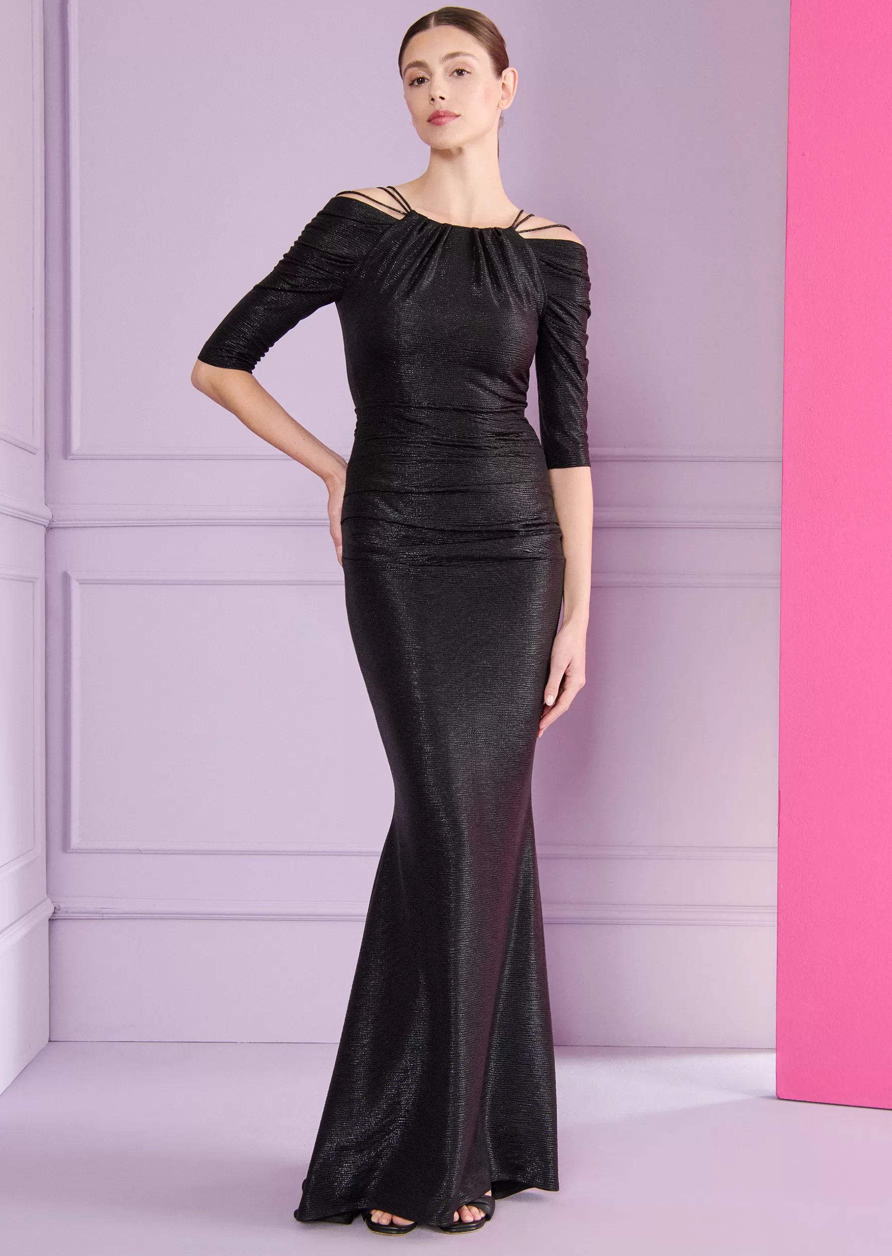 Long Dresses-Talbot Runhof Evening Dress Nobby1 Black