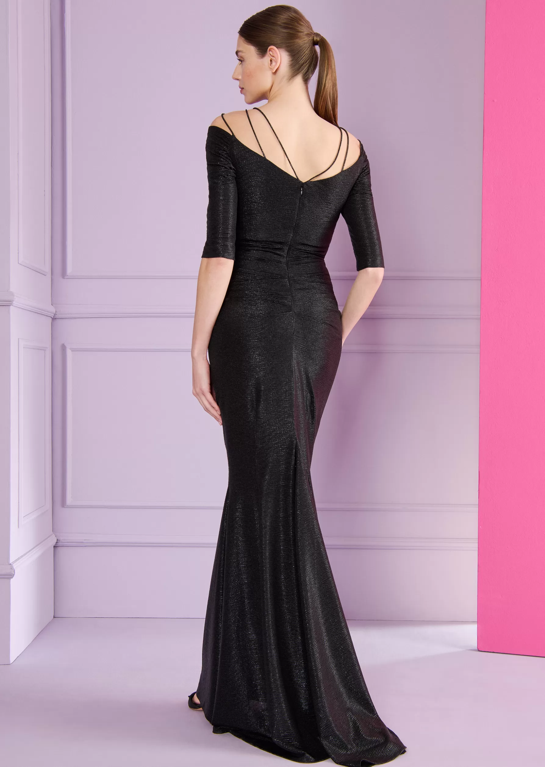 Long Dresses-Talbot Runhof Evening Dress Nobby1 Black