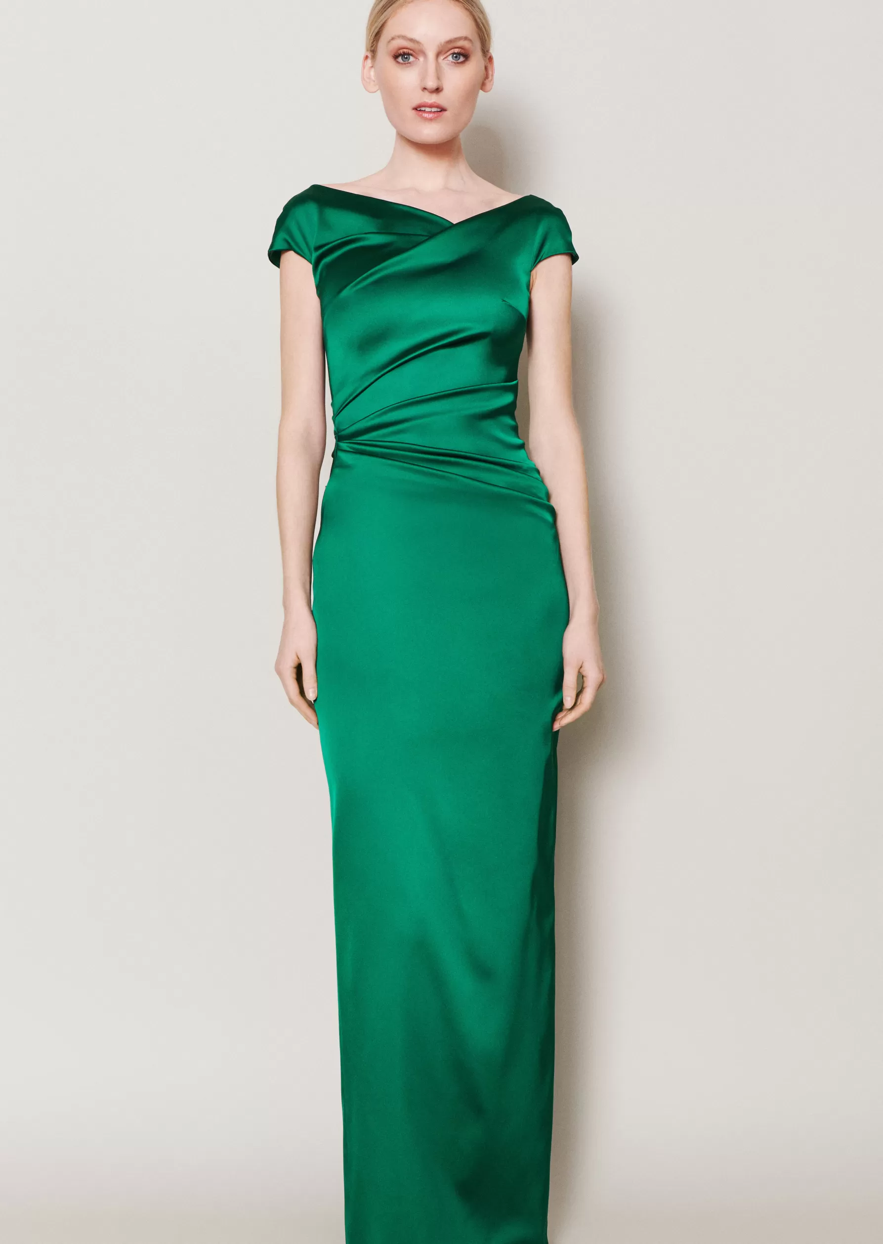 Classics-Talbot Runhof Evening Dress Roya2 Emeraldgreen