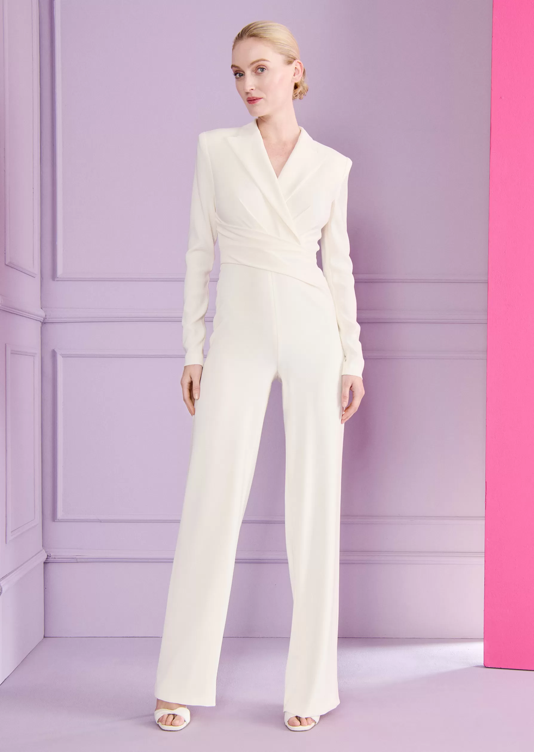 Jumpsuits-Talbot Runhof Jumpsuit Bisma1 Ivorywhite