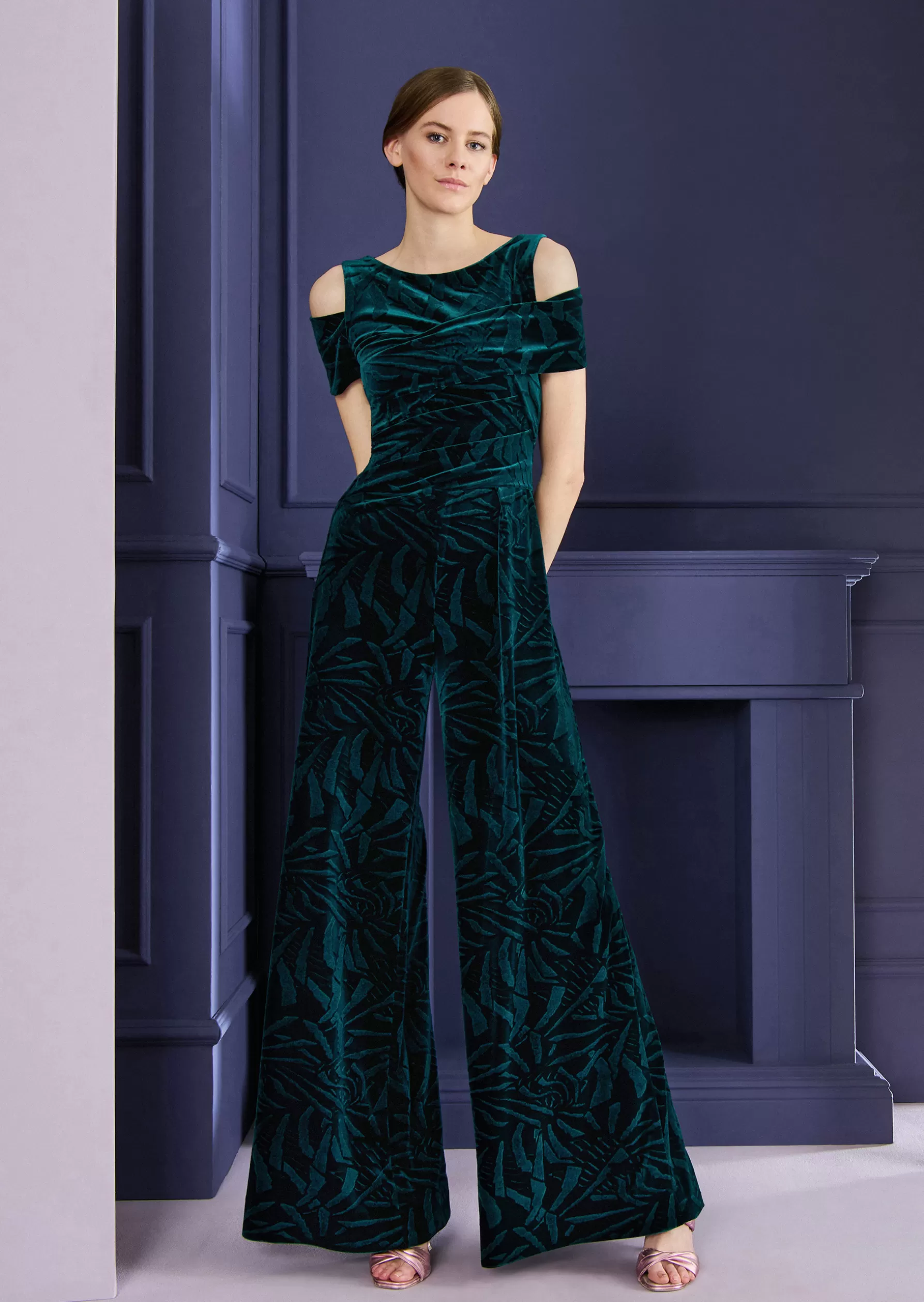 Jumpsuits-Talbot Runhof Jumpsuit Kino3 Cypressgreen