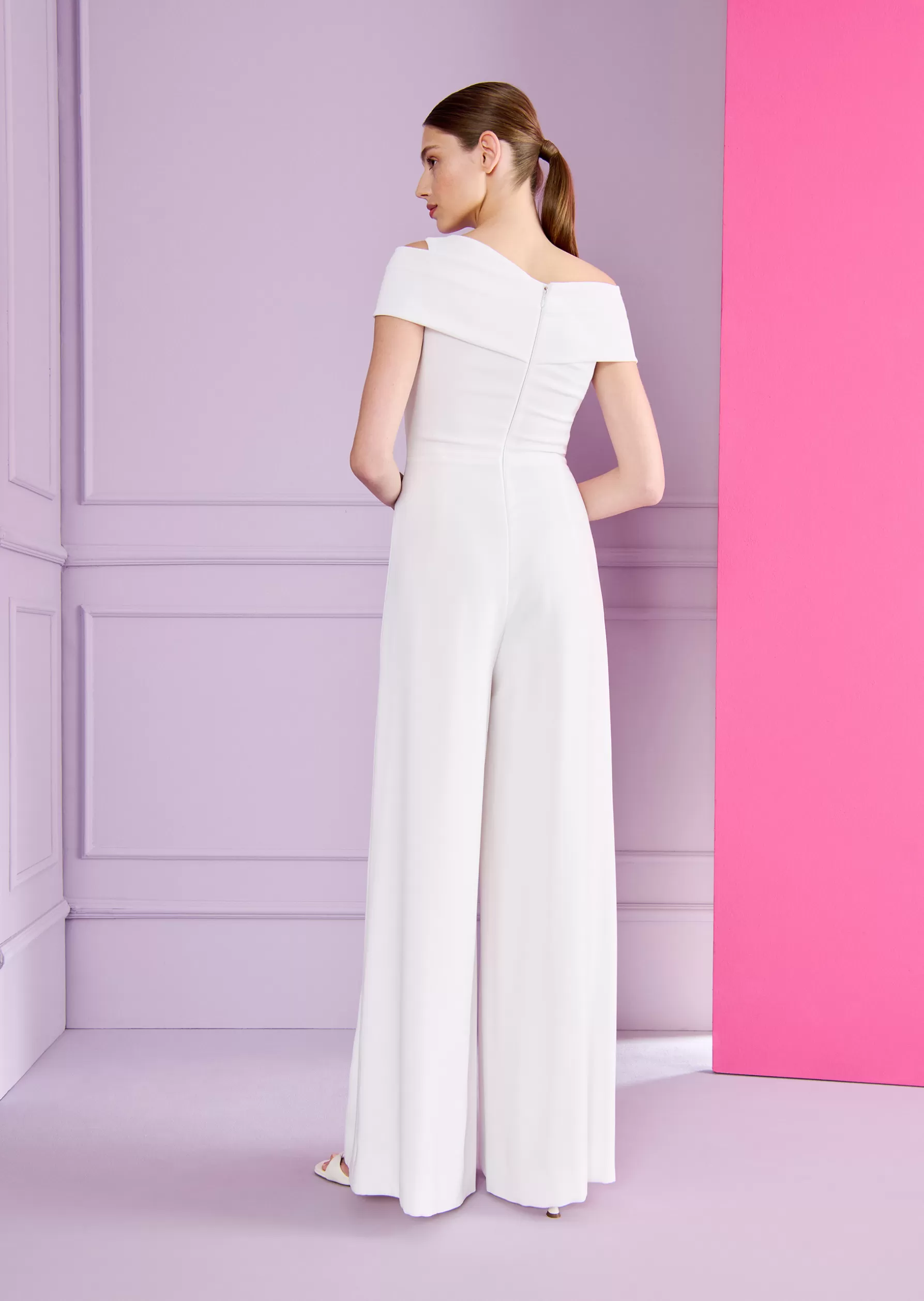 Bridal-Talbot Runhof Jumpsuit Risk5 White