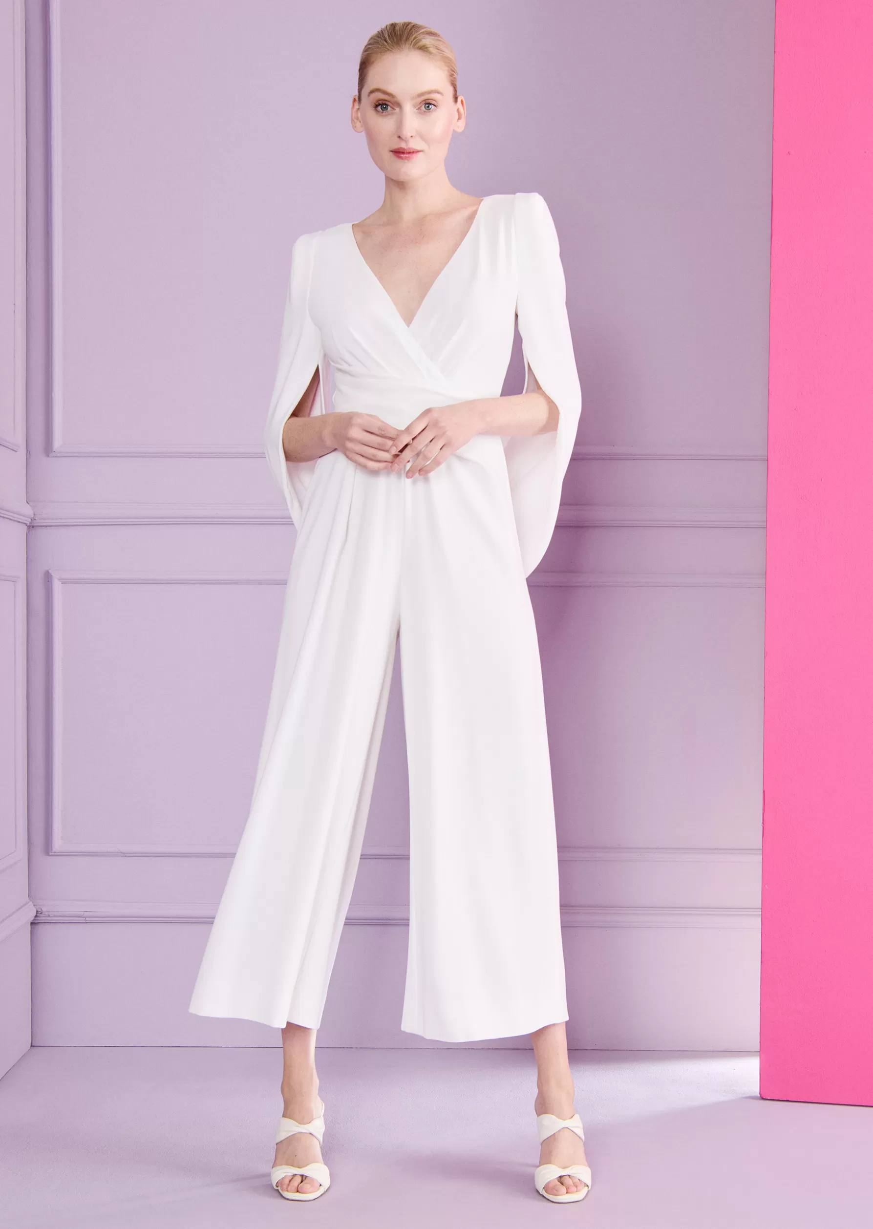 Bridal-Talbot Runhof Jumpsuit Silva3 White